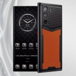 METAVERTU ORANGE ALLIGATOR LEATHER